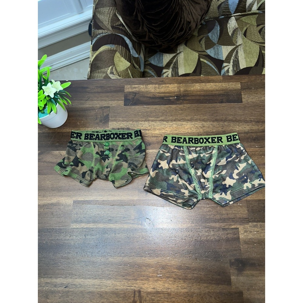 Build‎ A Bear Camo  Bear Boxers Underwear Lot of 32 BABW Plush Stuffed Animal